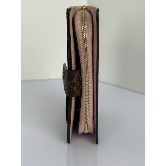 Louis Vuitton LV Monogram Pink Leather Zippy Compact Wallet - Picture 3 of 11